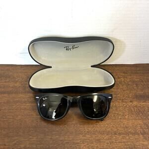 Ray-ban RB4105 601 50 22 3N Folding Wayfarer Glasses Black Frame